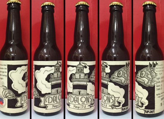 Rokin-Creation-etiquette-biere-dalons Etiquette d'une bouteille de biere avec le dessin d'un phare
